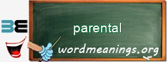 WordMeaning blackboard for parental